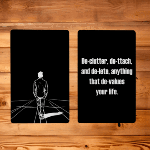 Declutter Your Life Metal Memento Card
