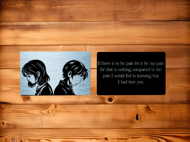 Be My Pain Metal Memento Card - Image 2