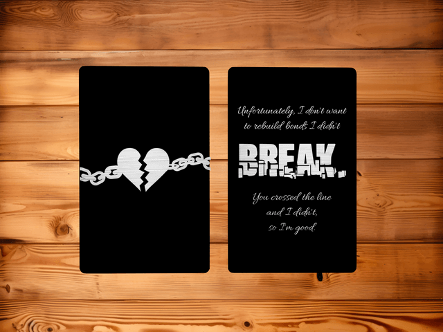 Bonds I Didn't Break Metal Memento Card