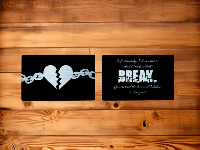 Bonds I Didn't Break Metal Memento Card - Image 2