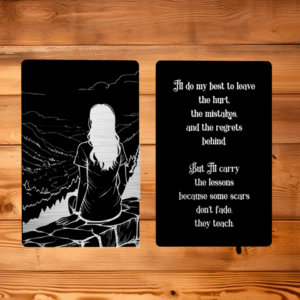 Do My Best To Leave Behind Metal Memento Card