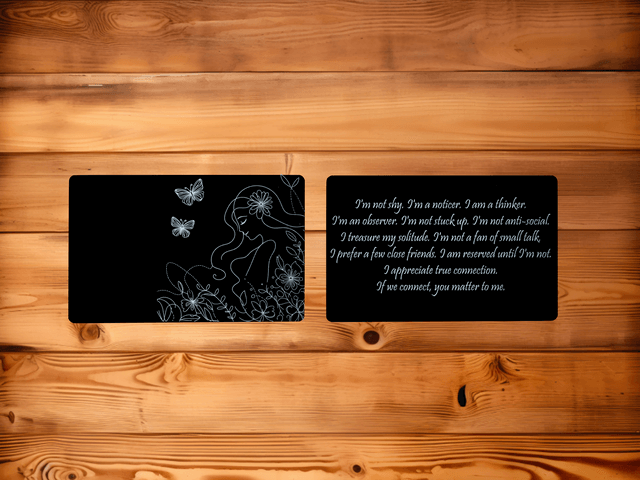 I'm Not I Am Metal Memento Card - Image 2