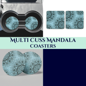 Multi Cuss Mandala Coasters