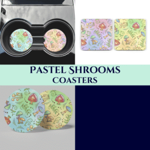 Pastel Shrooms Coasters