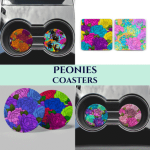 Peonies Coasters