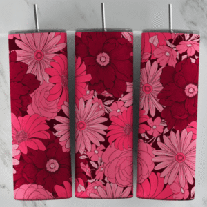 Pink Dahlias Tumbler
