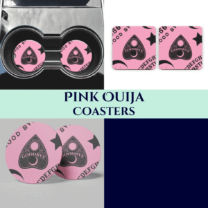 Pink Ouija Coasters
