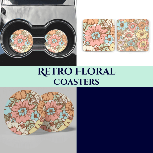 Retro Floral Coasters