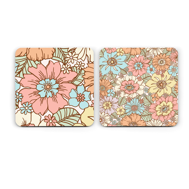 Retro Floral Coasters - Image 5