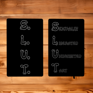 S.L.U.T. Metal Memento Card