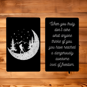 Truly Don't Care Metal Memento Card