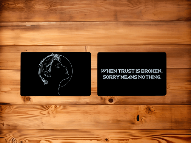 Trust is Broken Metal Memento Card - Image 2
