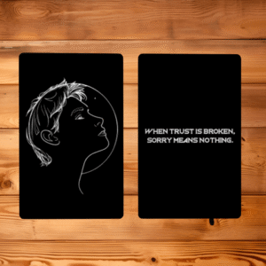 Trust is Broken Metal Memento Card