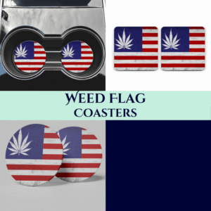 Weed Flag Coasters