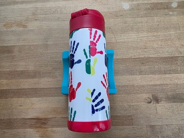 Colorful Hand Prints Kids Sports Water Bottle Tumbler - Image 3