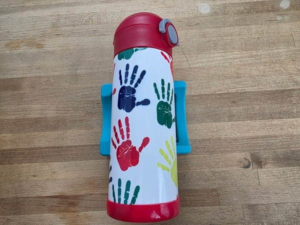 Colorful Hand Prints Kids Sports Water Bottle Tumbler - Image 4