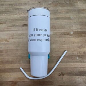 Costs You Your Peace 40oz Engraved Tumbler