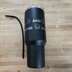 Shits and Gigs Emojis 40oz Engraved Tumbler