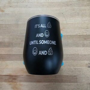 *MISFIT* Shits and Gigs Emojis Engraved Wine Tumbler