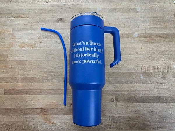 *Misfit* Whats a Queen Blue 40oz Engraved Tumbler